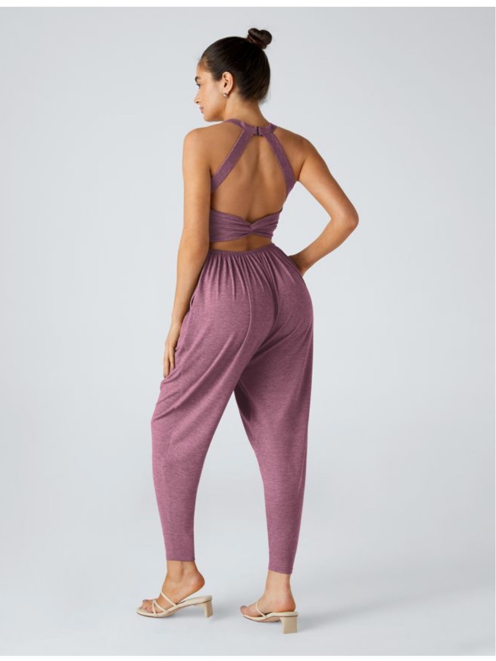 U Neck Pocket Harem Casual Jumpsuit-Easy Peezy